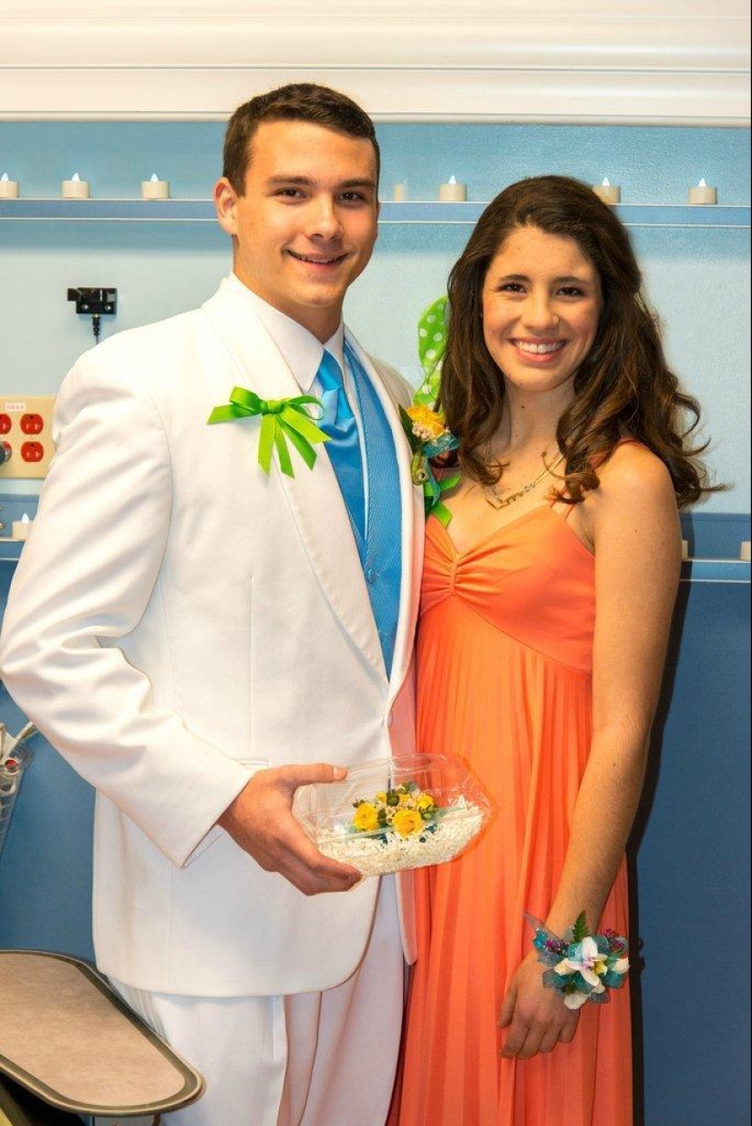 graduación en el hospital