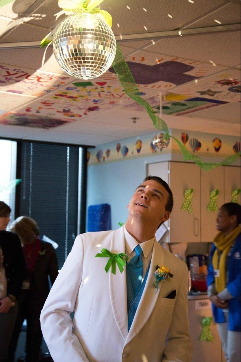 graduación en el hospital