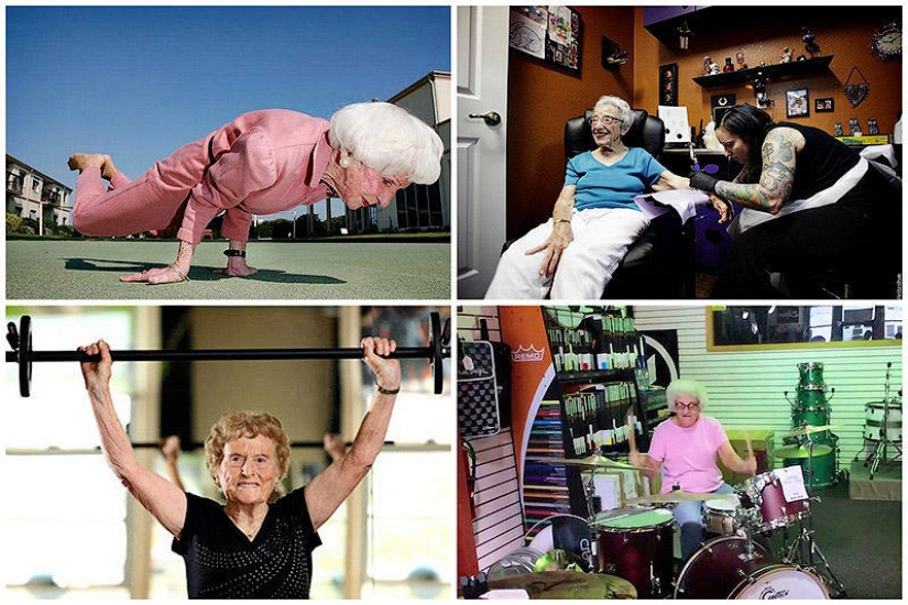 Grandmothers with gunpowder in powder flasks Grandmothers with gunpowder in powder flasks