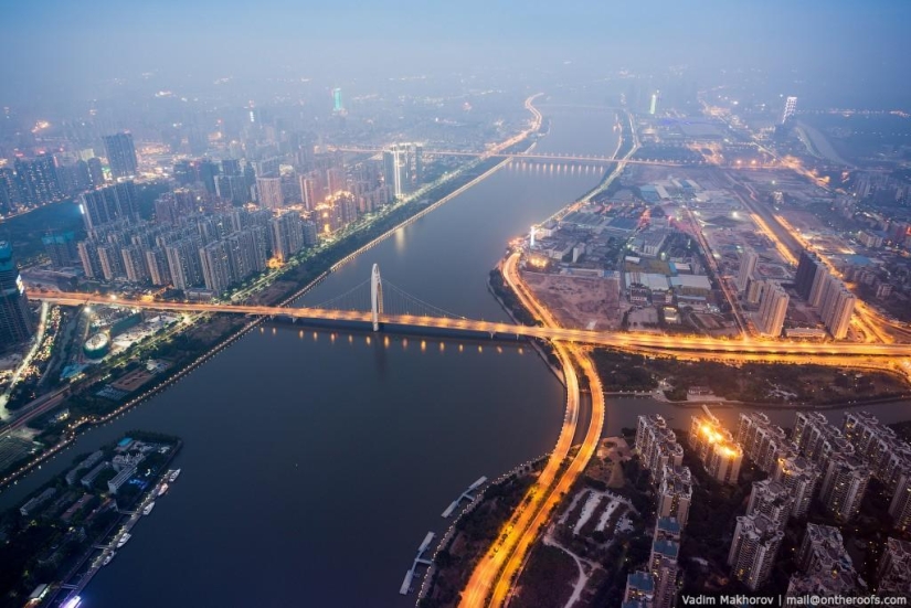 Guangzhou: Tejados y Barrios marginales