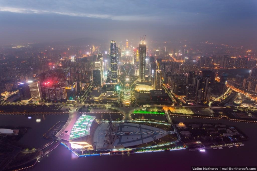 Guangzhou: Tejados y Barrios marginales