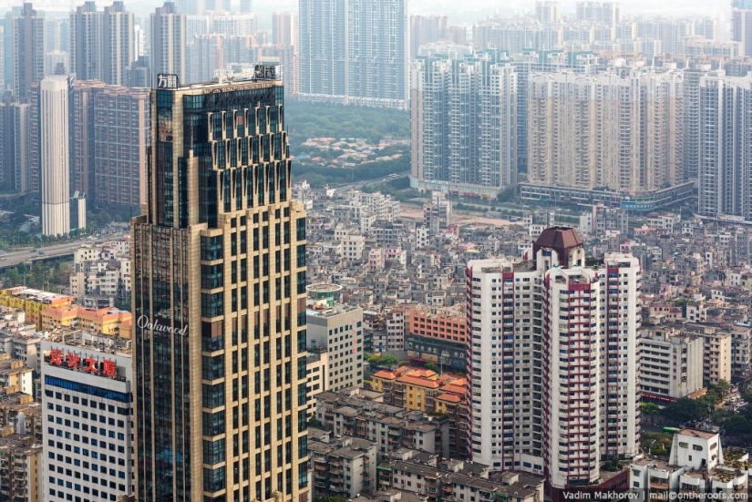 Guangzhou: Tejados y Barrios marginales