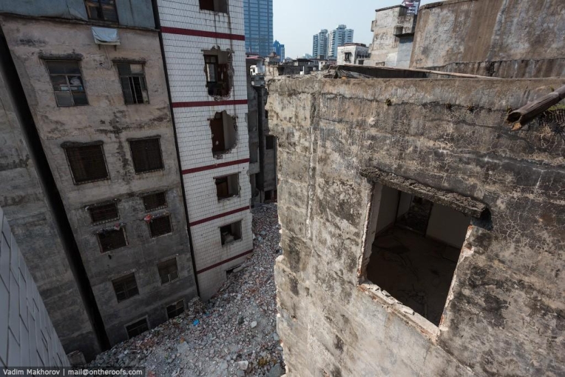 Guangzhou: Tejados y Barrios marginales