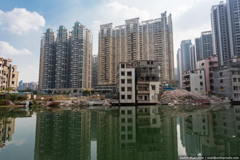 Guangzhou: Tejados y Barrios marginales