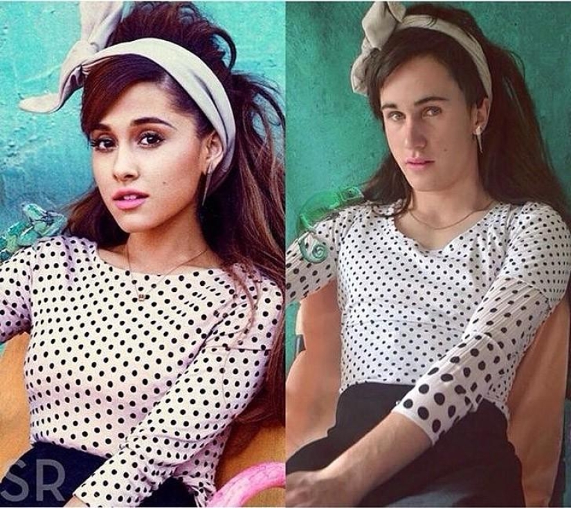 Guy funny recreates celebrity photos at home