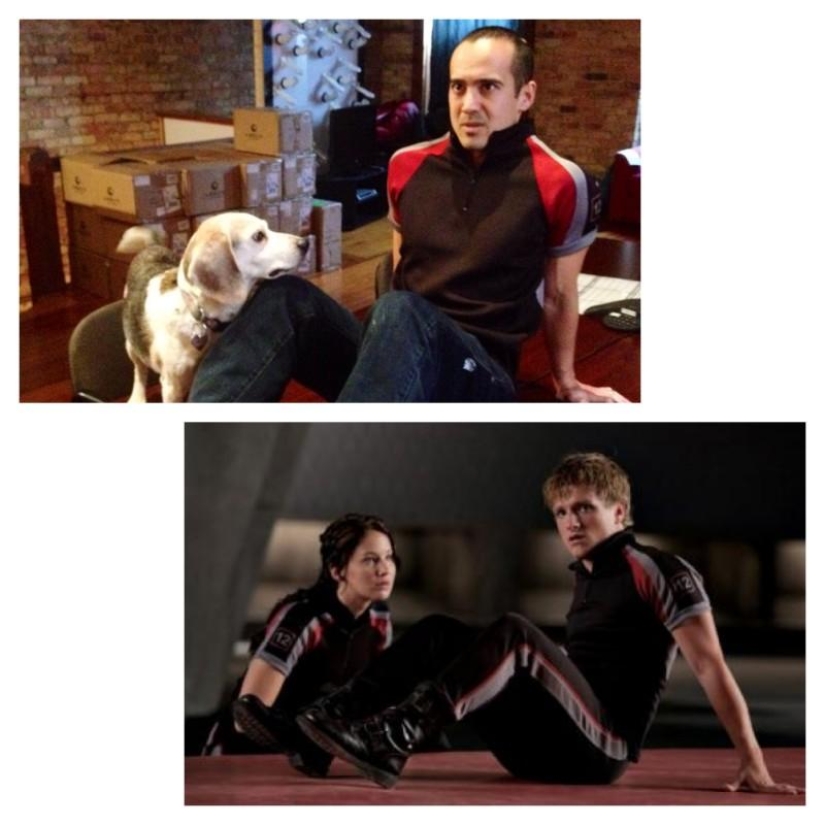 Guy recrea escenas de películas famosas con su perro Guy recrea escenas de películas famosas con su perro