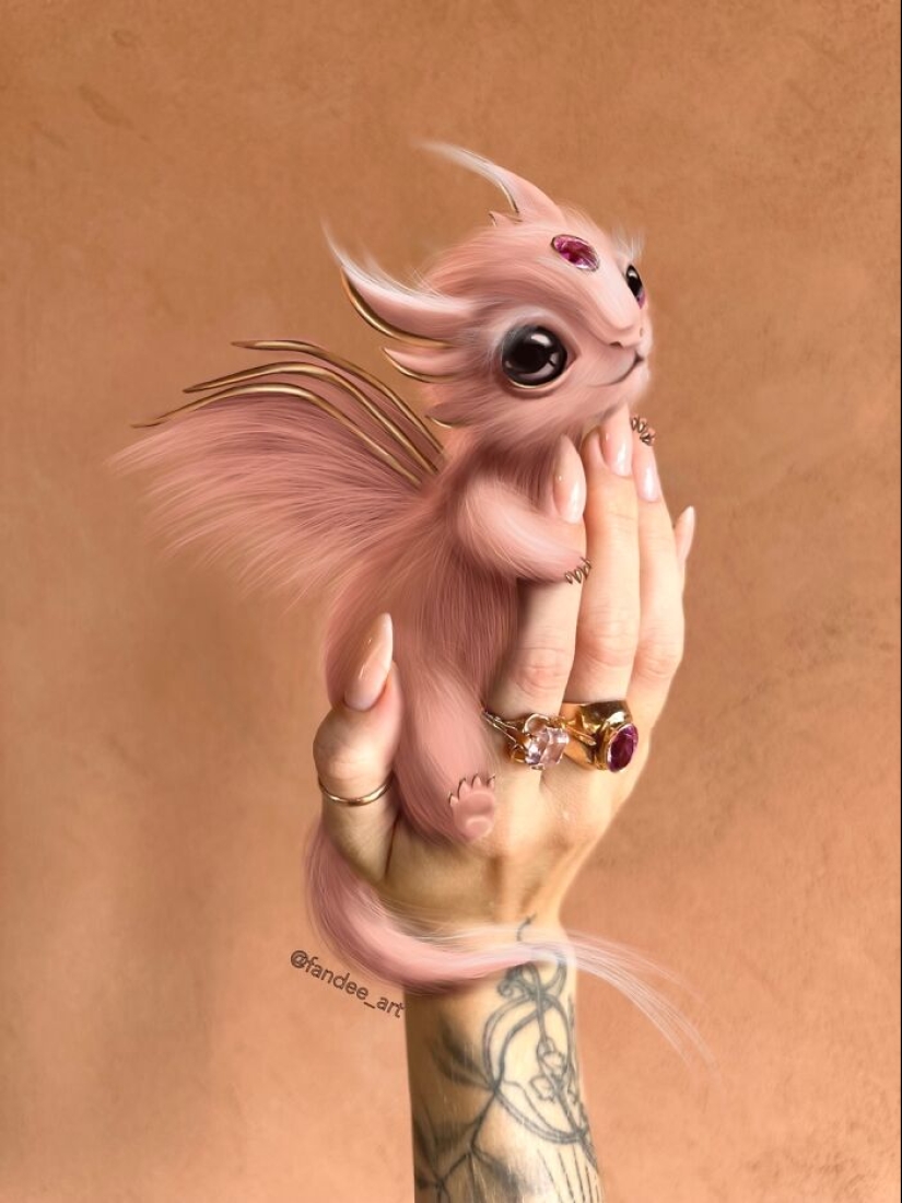 Hago mi propia manicura e ilustro criaturas imaginarias que combinan con su estilo