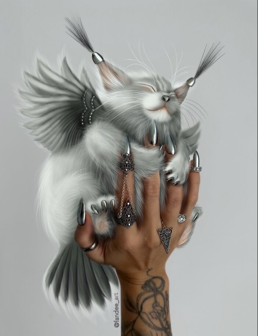 Hago mi propia manicura e ilustro criaturas imaginarias que combinan con su estilo