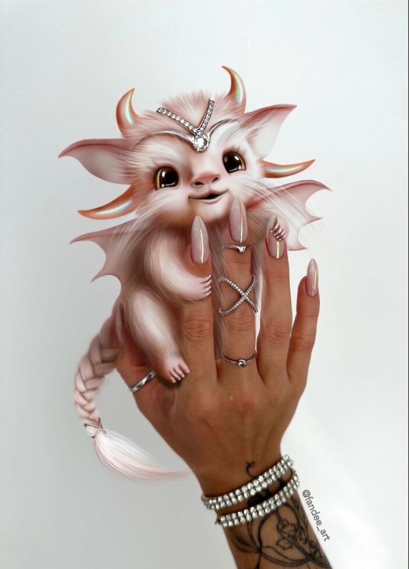 Hago mi propia manicura e ilustro criaturas imaginarias que combinan con su estilo