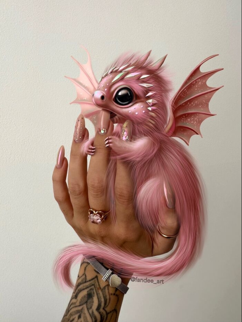 Hago mi propia manicura e ilustro criaturas imaginarias que combinan con su estilo