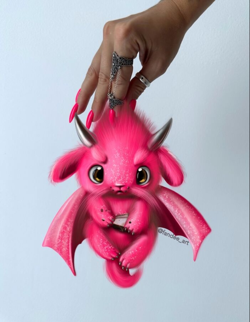 Hago mi propia manicura e ilustro criaturas imaginarias que combinan con su estilo