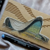 Here Are 13 3D Building Cardboard Artworks Made By This Student Of Architecture