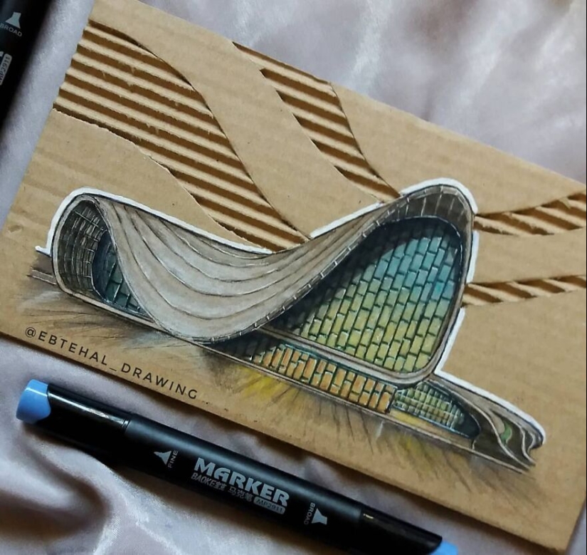 Here Are 13 3D Building Cardboard Artworks Made By This Student Of Architecture Here Are 13 3D Building Cardboard Artworks Made By This Student Of Architecture