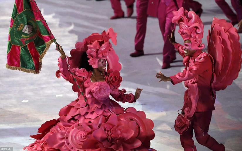 Highlights of the opening ceremony of the Summer Olympics in Rio de Janeiro