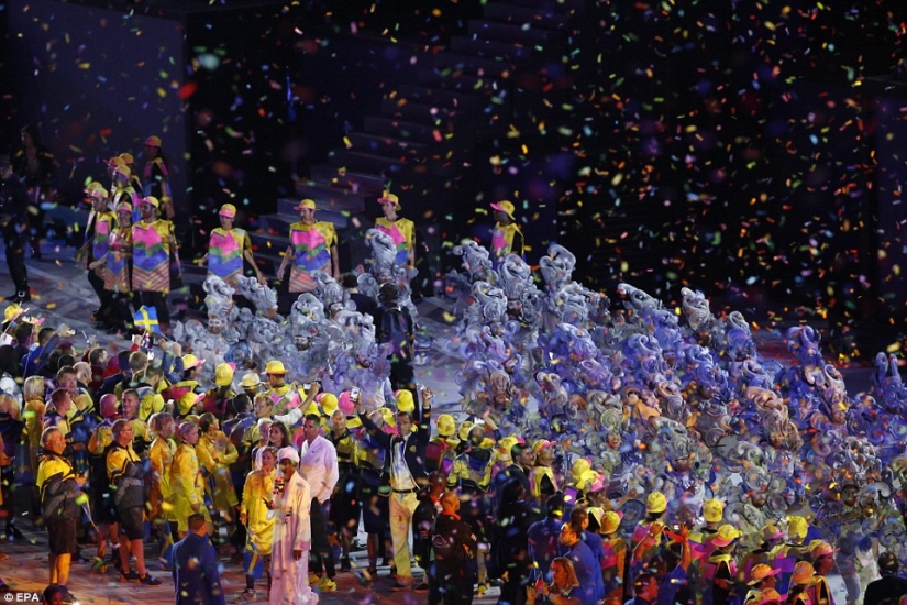 Highlights of the opening ceremony of the Summer Olympics in Rio de Janeiro