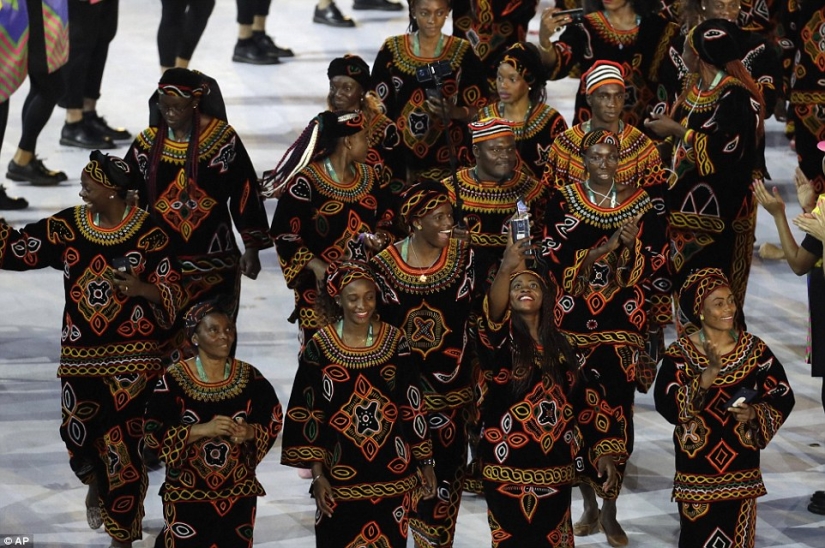 Highlights of the opening ceremony of the Summer Olympics in Rio de Janeiro