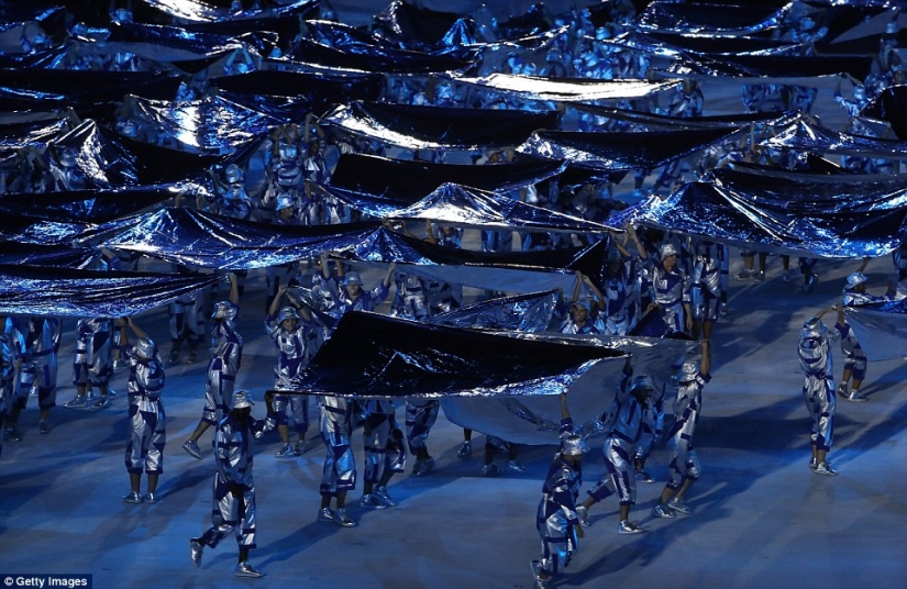 Highlights of the opening ceremony of the Summer Olympics in Rio de Janeiro