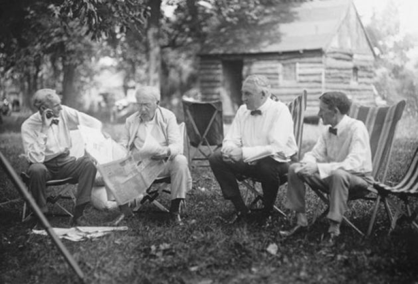 Historical moments in old photographs