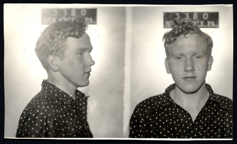 Historical pictures of criminals of the 1930s and 1940s