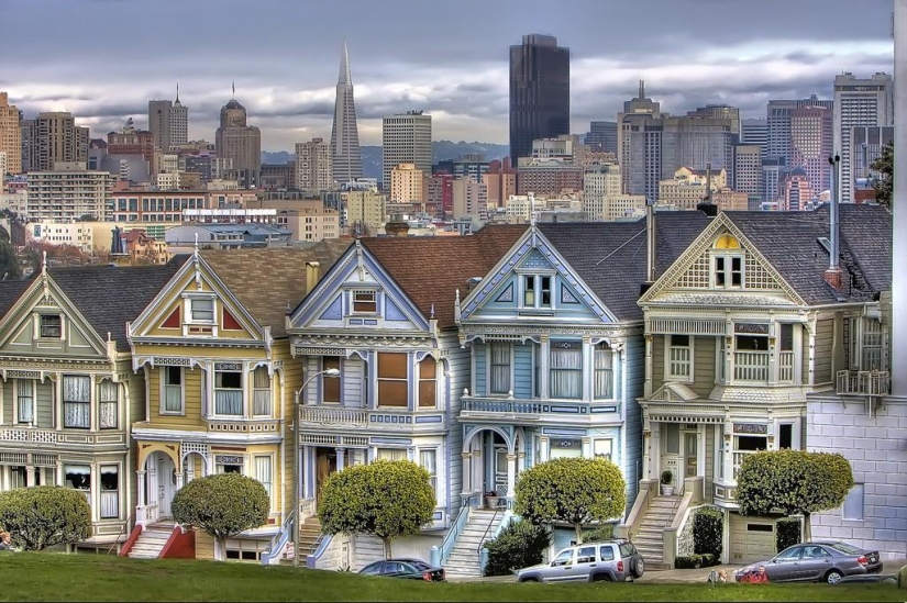 Hito extravagante de San Francisco: casas victorianas de Painted Ladies