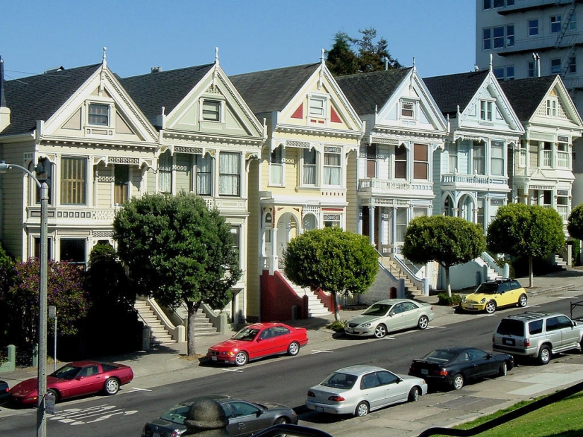 Hito extravagante de San Francisco: casas victorianas de Painted Ladies