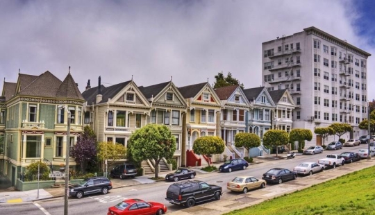 Hito extravagante de San Francisco: casas victorianas de Painted Ladies