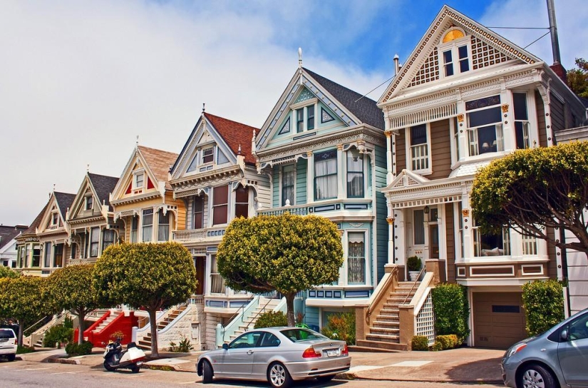 Hito extravagante de San Francisco: casas victorianas de Painted Ladies