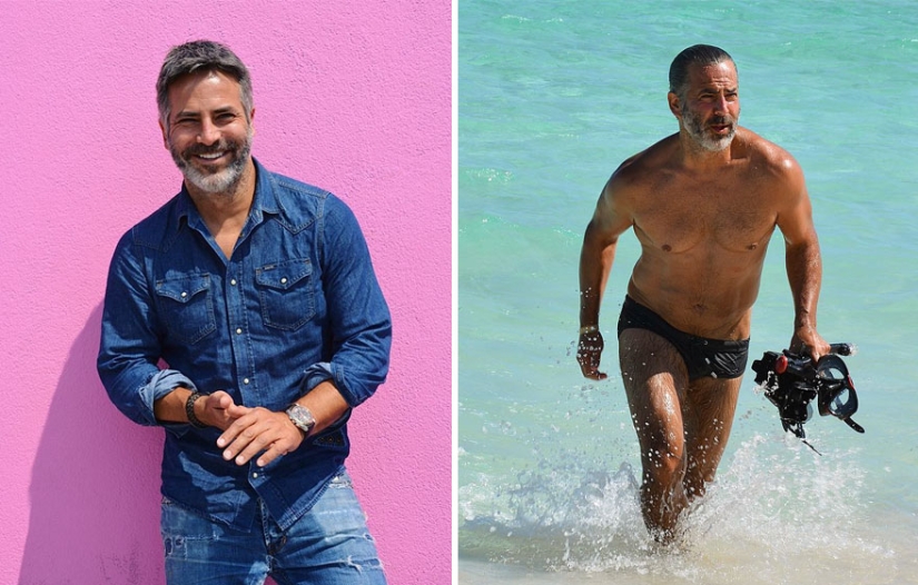 Hombres hermosos en años