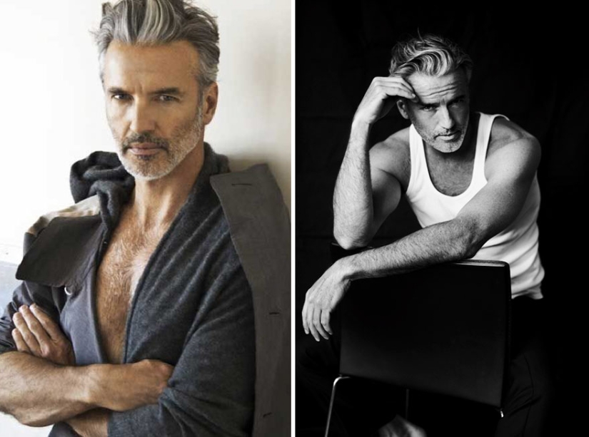 Hombres hermosos en años