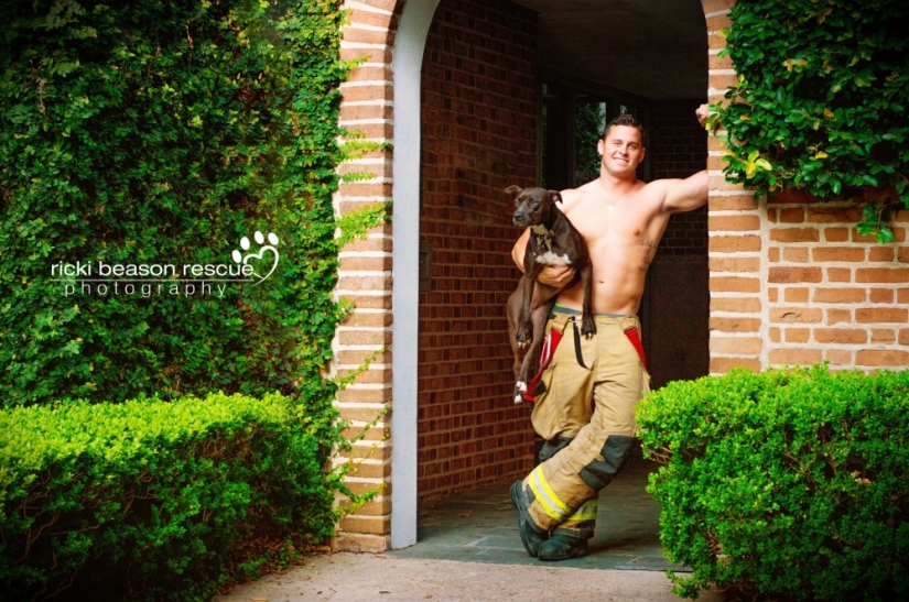 Hot Texas guys undressed for homeless dogs from a shelter