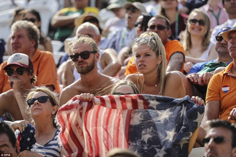 Hot women's beach volleyball at the Olympic Games in Rio de Janeiro Hot women's beach volleyball at the Olympic Games in Rio de Janeiro