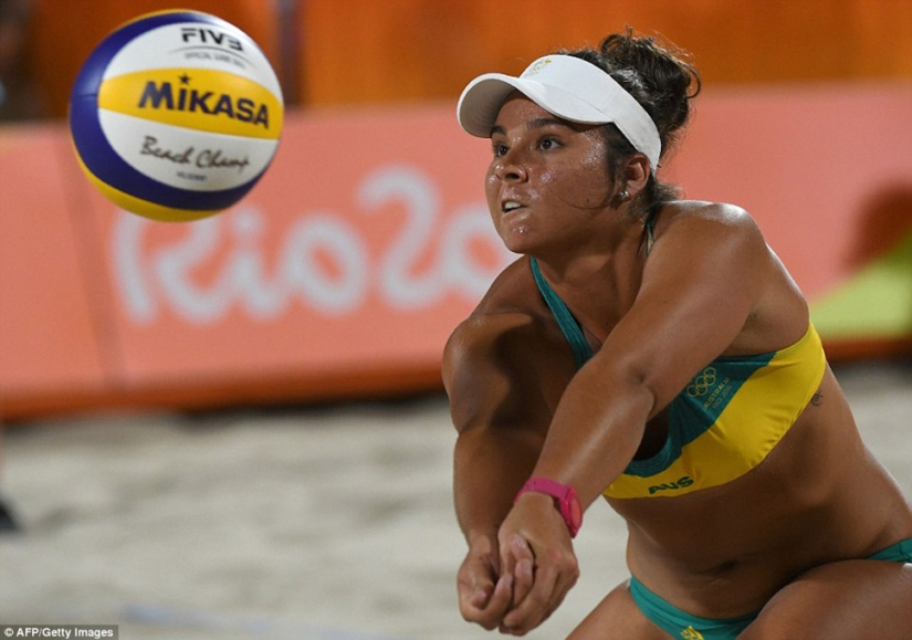 Hot women's beach volleyball at the Olympic Games in Rio de Janeiro Hot women's beach volleyball at the Olympic Games in Rio de Janeiro