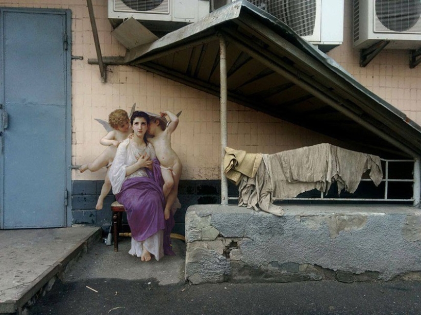 How angels and nymphs from classical paintings ended up in the modern urban landscape How angels and nymphs from classical paintings ended up in the modern urban landscape