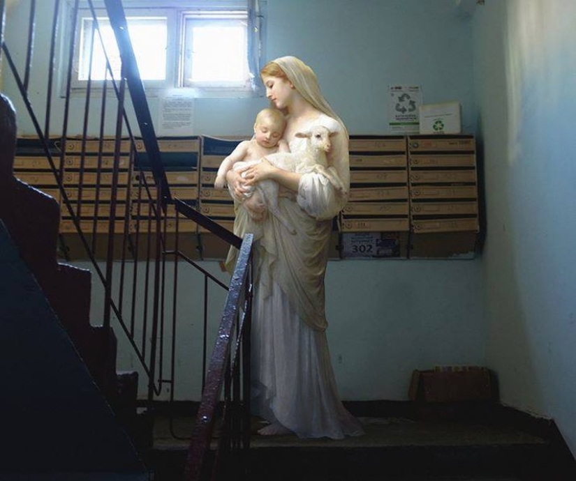 How angels and nymphs from classical paintings ended up in the modern urban landscape How angels and nymphs from classical paintings ended up in the modern urban landscape