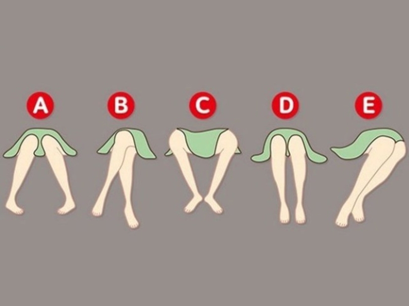How are your legs in a sitting position? That's what your posture says about your personality!