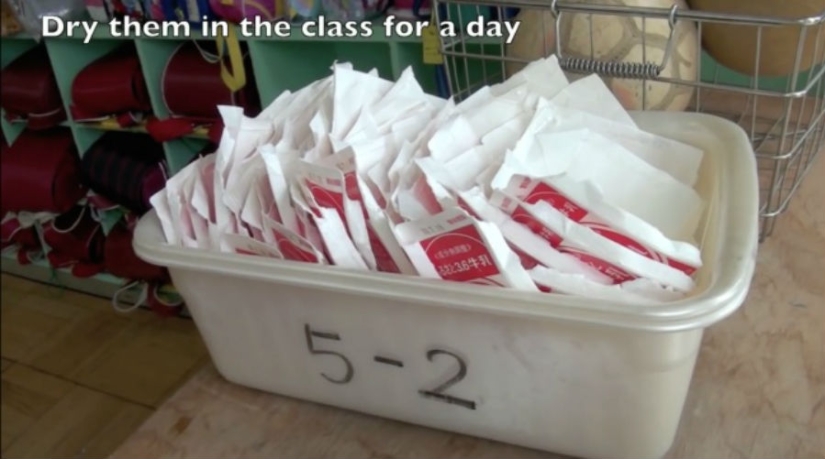 How children eat lunch at a Japanese school How children eat lunch at a Japanese school