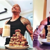 How does the richest actor in Hollywood, Dwayne Johnson, eat?