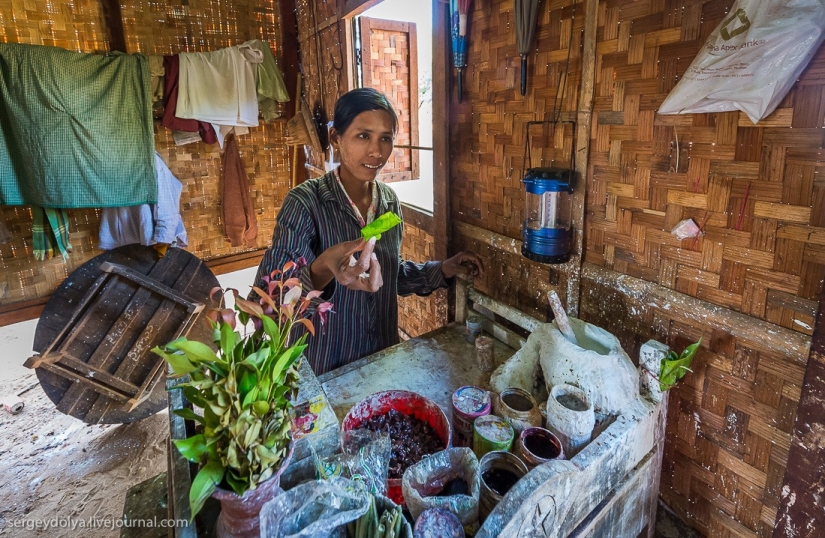 How is life in a wealthy village in Burma?