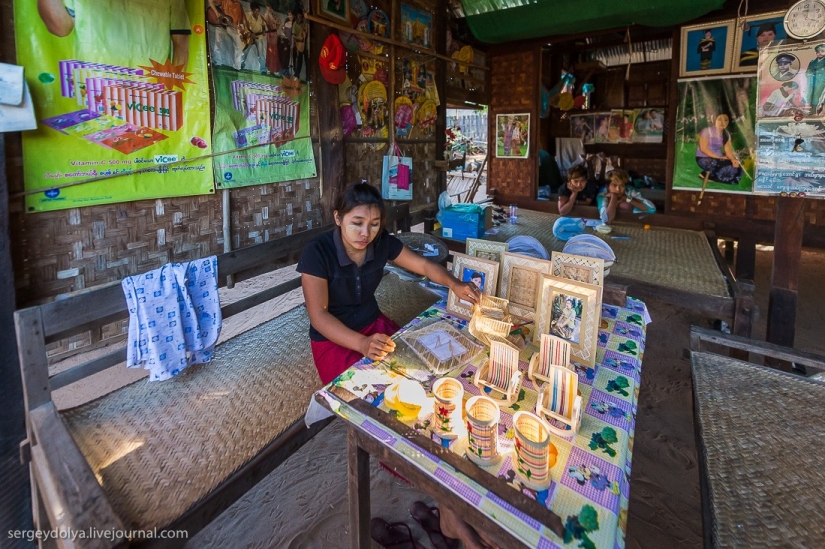 How is life in a wealthy village in Burma?