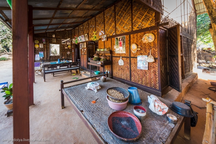 How is life in a wealthy village in Burma?