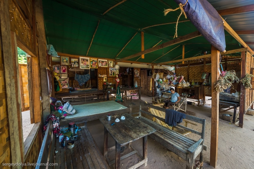 How is life in a wealthy village in Burma?