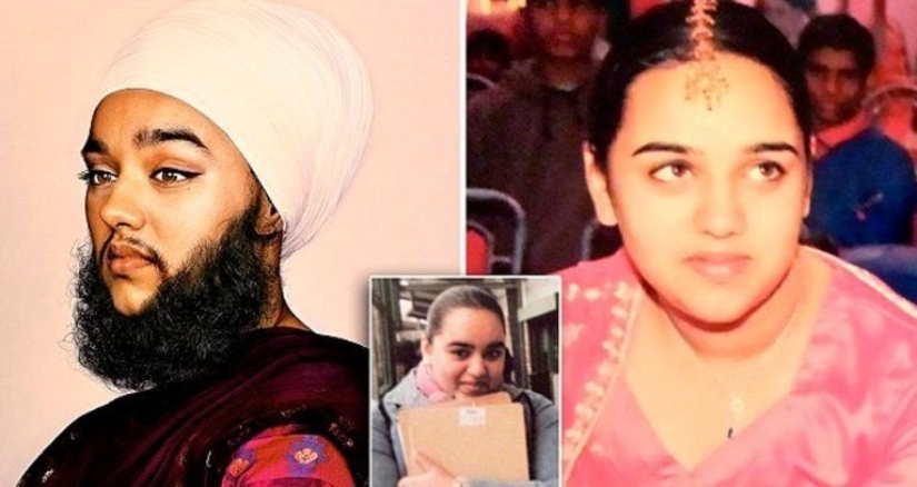 How to accept yourself: a girl with a beard in frames that she is not afraid to show to society