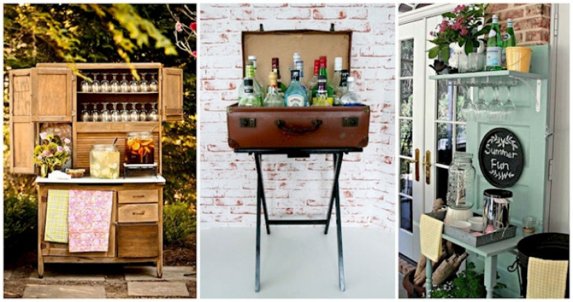 How to make a bar counter out of old things