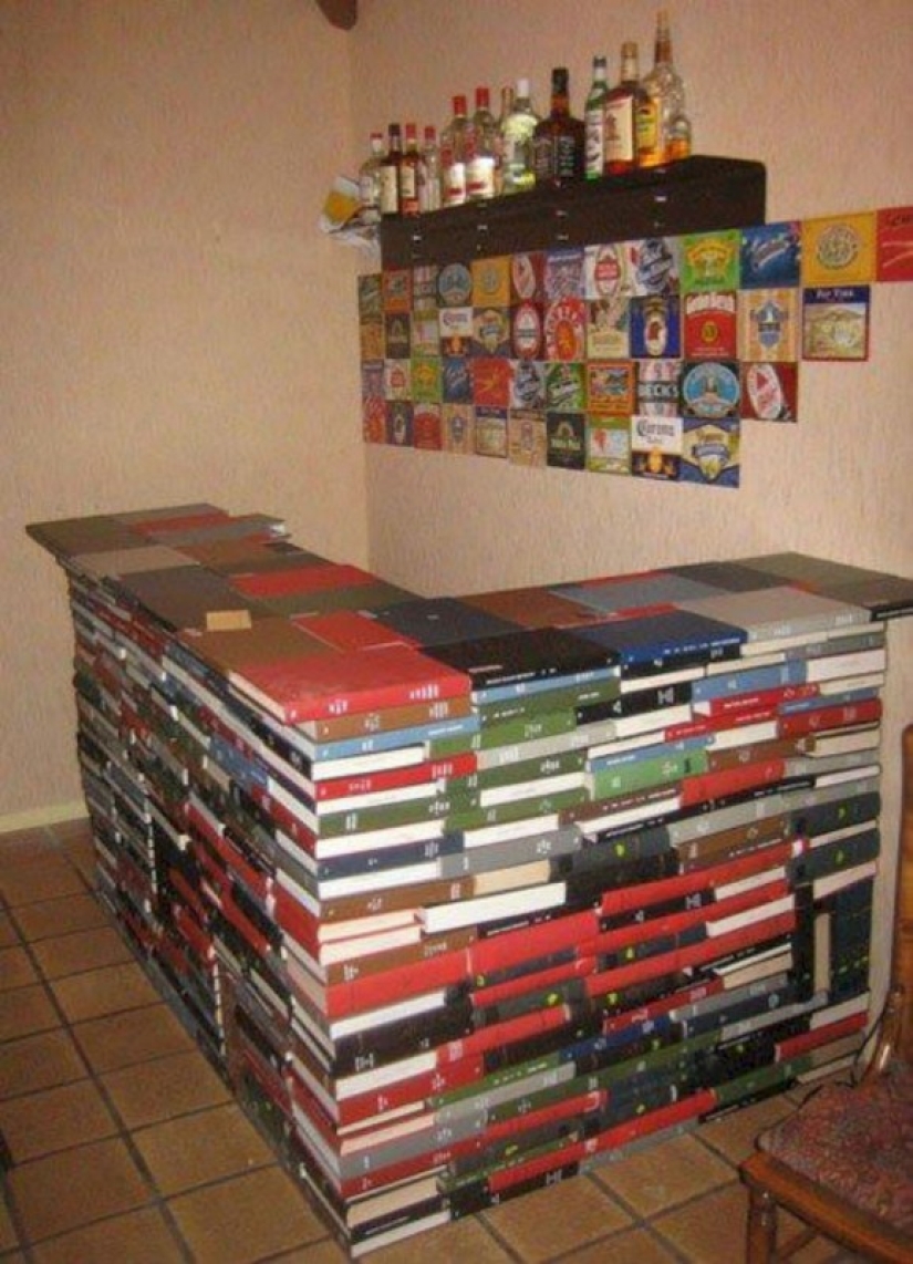 How to make a bar counter out of old things