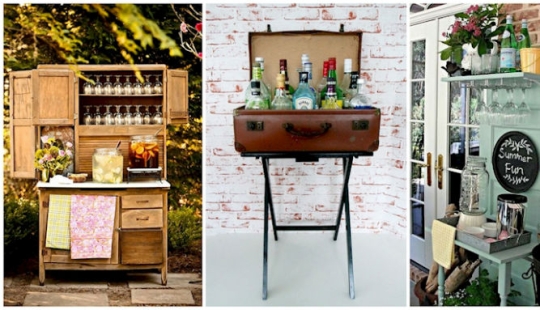 How to make a bar counter out of old things