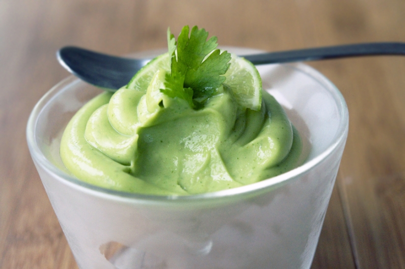 How to make an avocado sherbet in 5 minutes