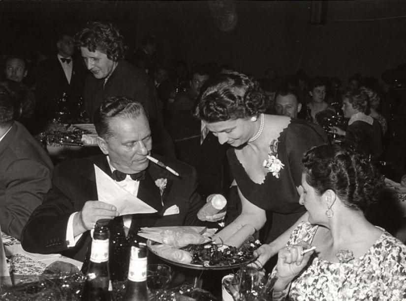 How were the glamorous parties of the leaders of Yugoslavia