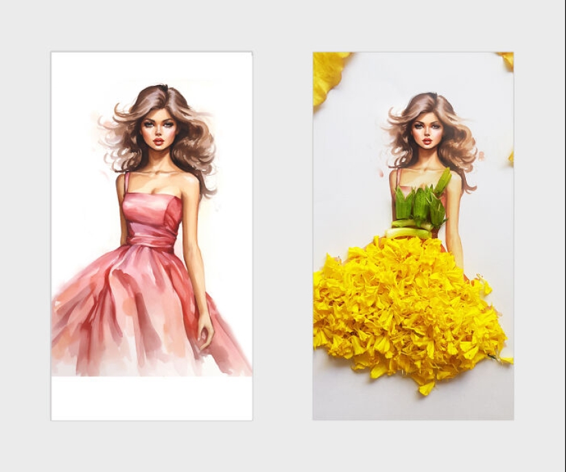 I Add Flower Petals And Leaves To Beautiful Illustrations, Here’s The Result (14 Pics)