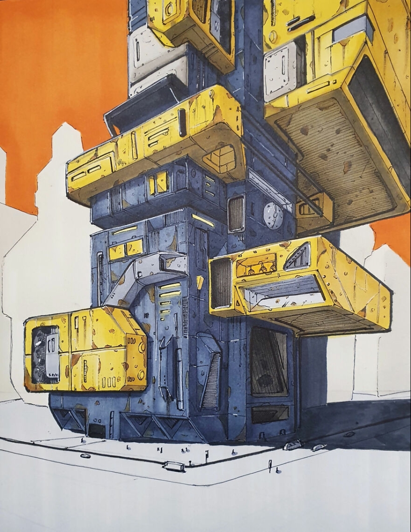 I Am Passionate About Retro-Futurism, Here Are My 10 Sketches Of The Nostalgic Future