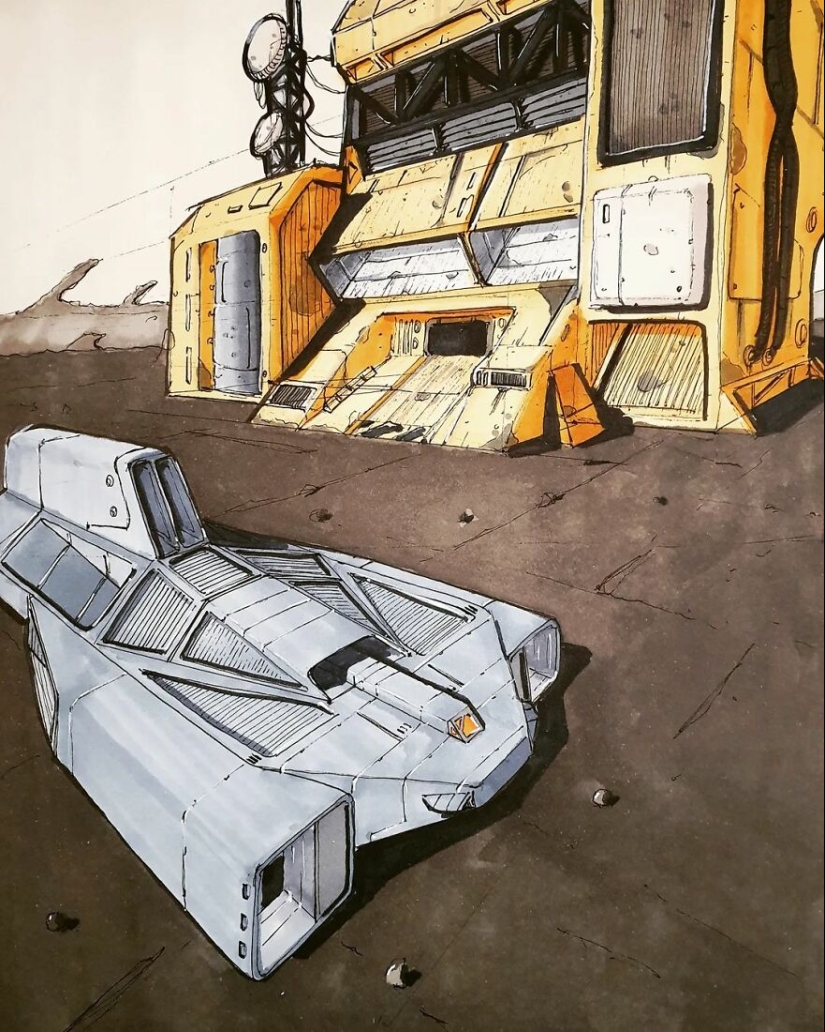 I Am Passionate About Retro-Futurism, Here Are My 10 Sketches Of The Nostalgic Future